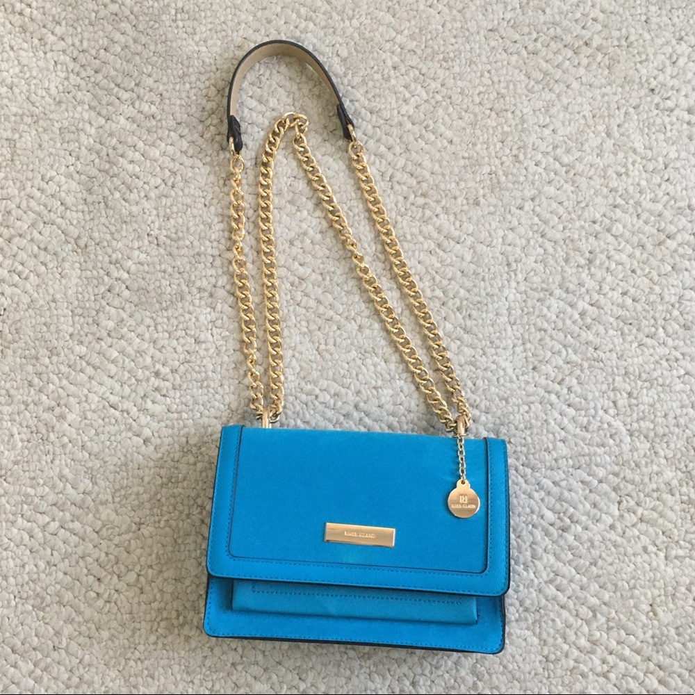 Blue crossbody purse